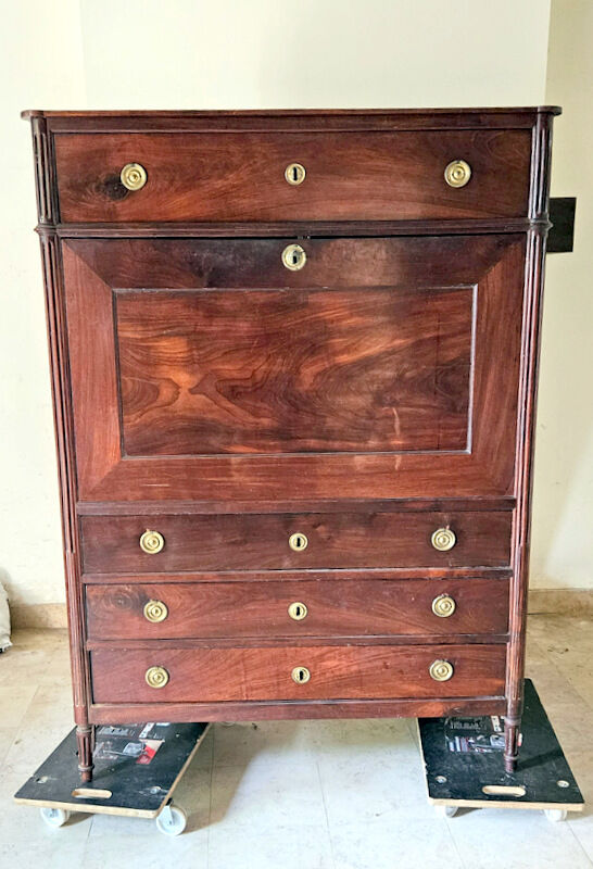 Secretaire louis XVI en acajou