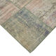 Handmade anatolian overdyed 176 cm x 243 cm grey patchwork rug
