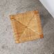 Wooden and straw stool