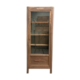 Parisian Art Deco display cabinet in oak (renovated)
