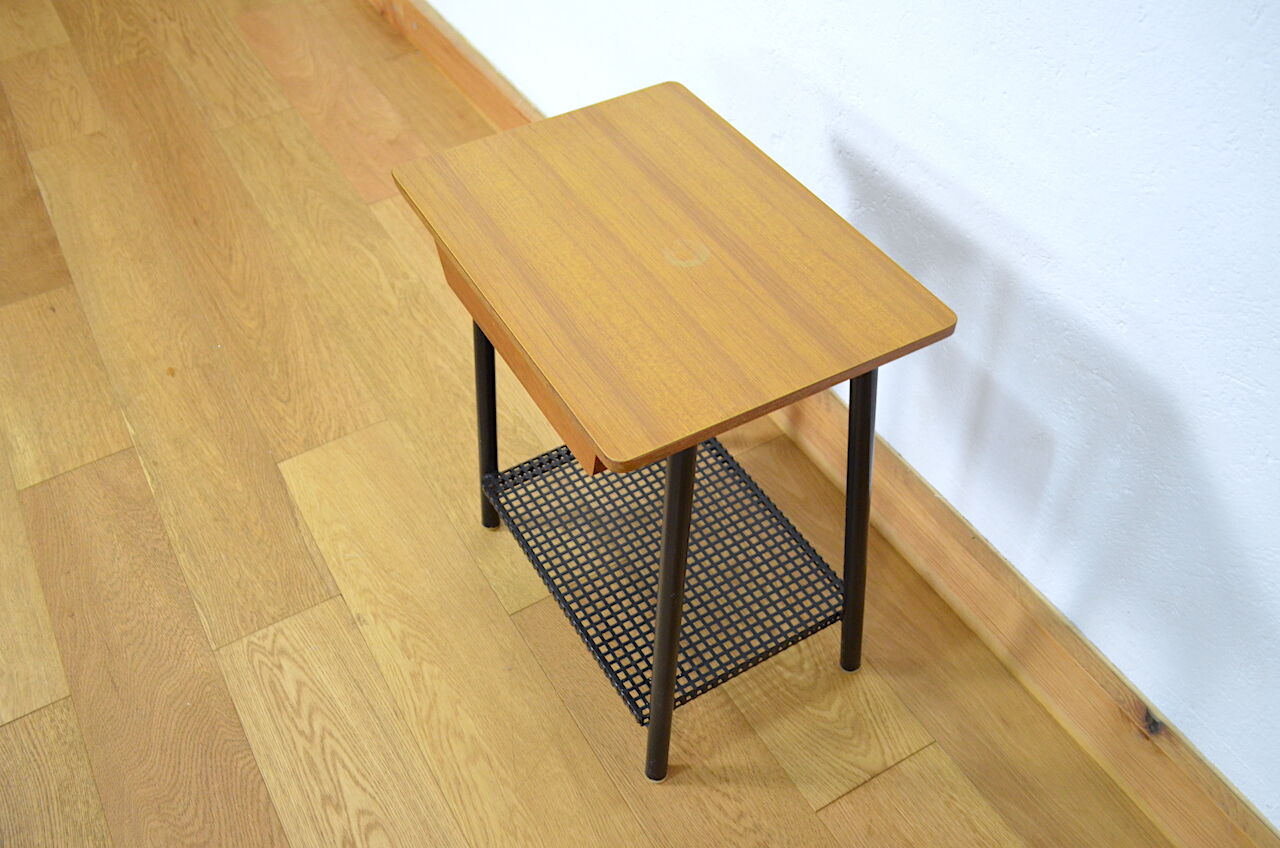 Table de chevet moderniste vintage 1950 / 1960