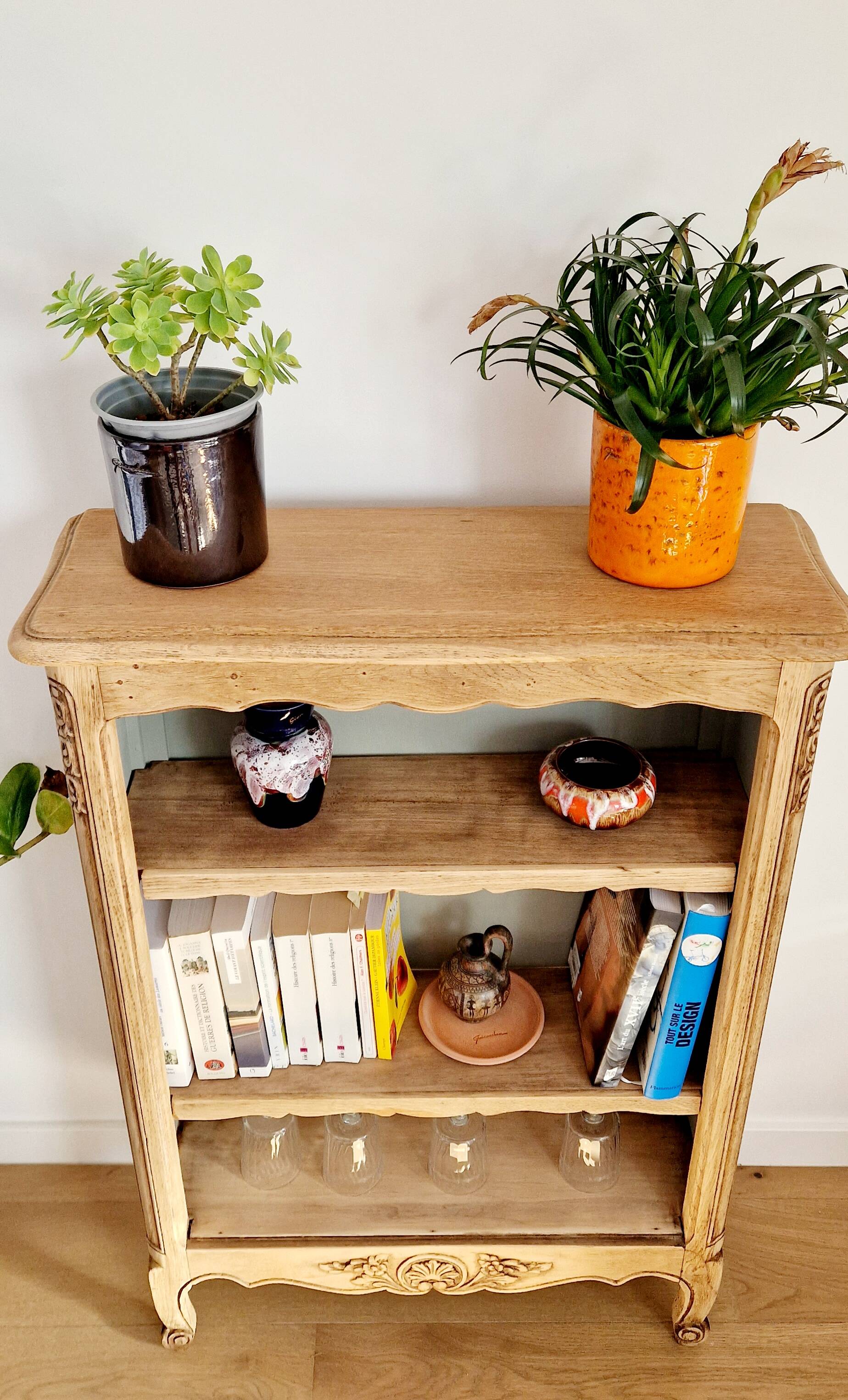 Bibus vintage oak bookcase