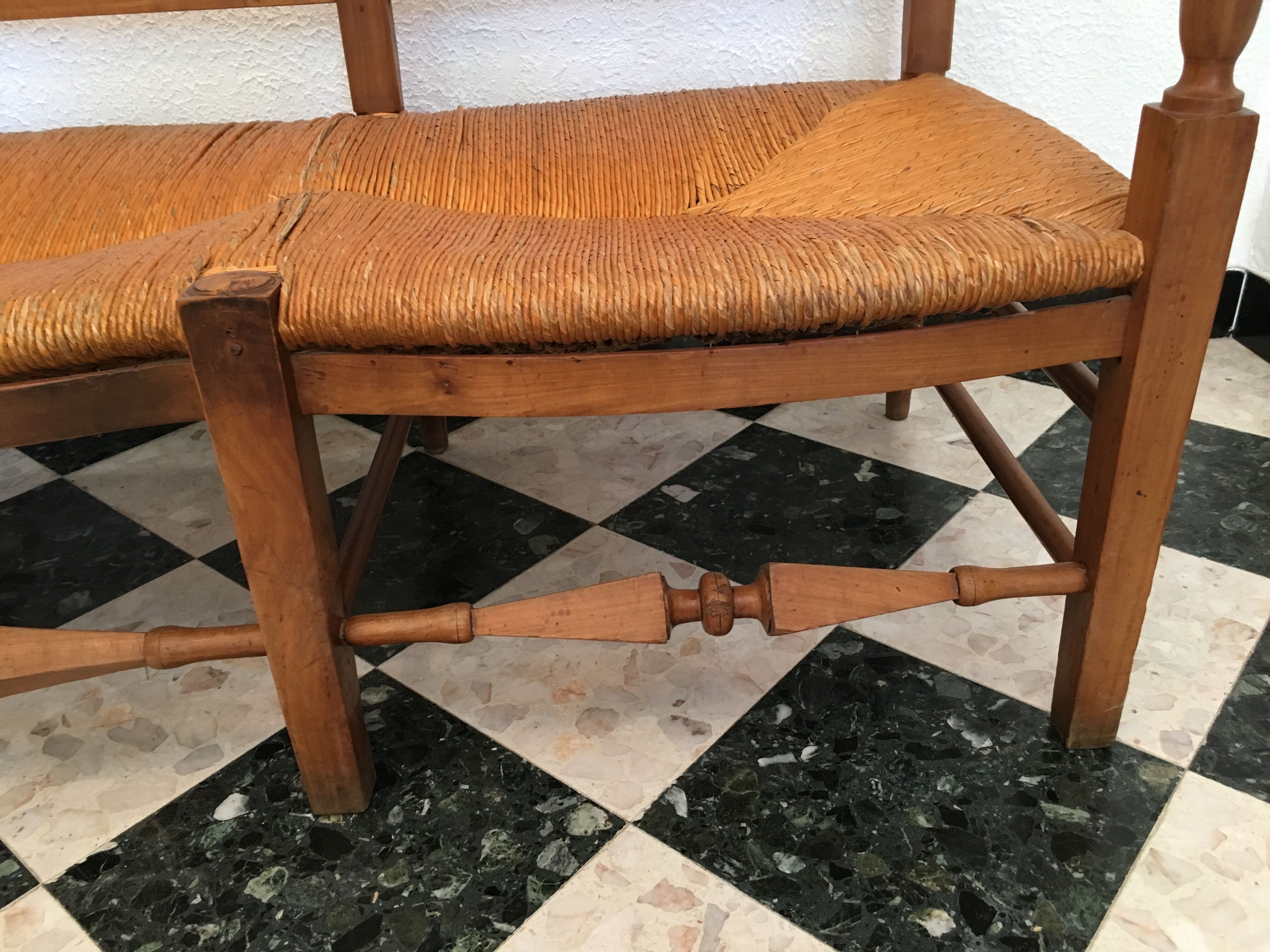 Provencal bench mulched 19th century