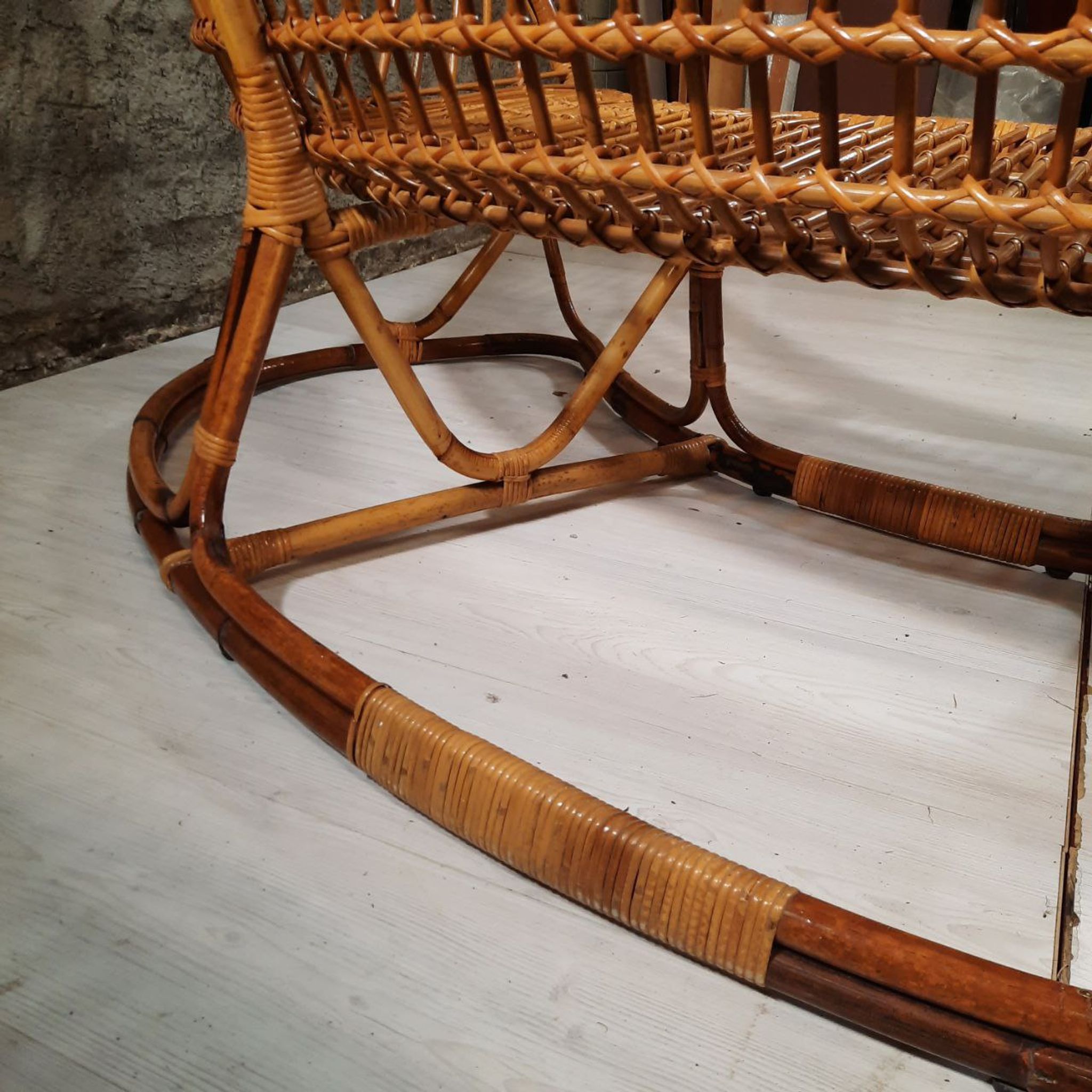 Living room - sofa, pair of armchairs - bamboo