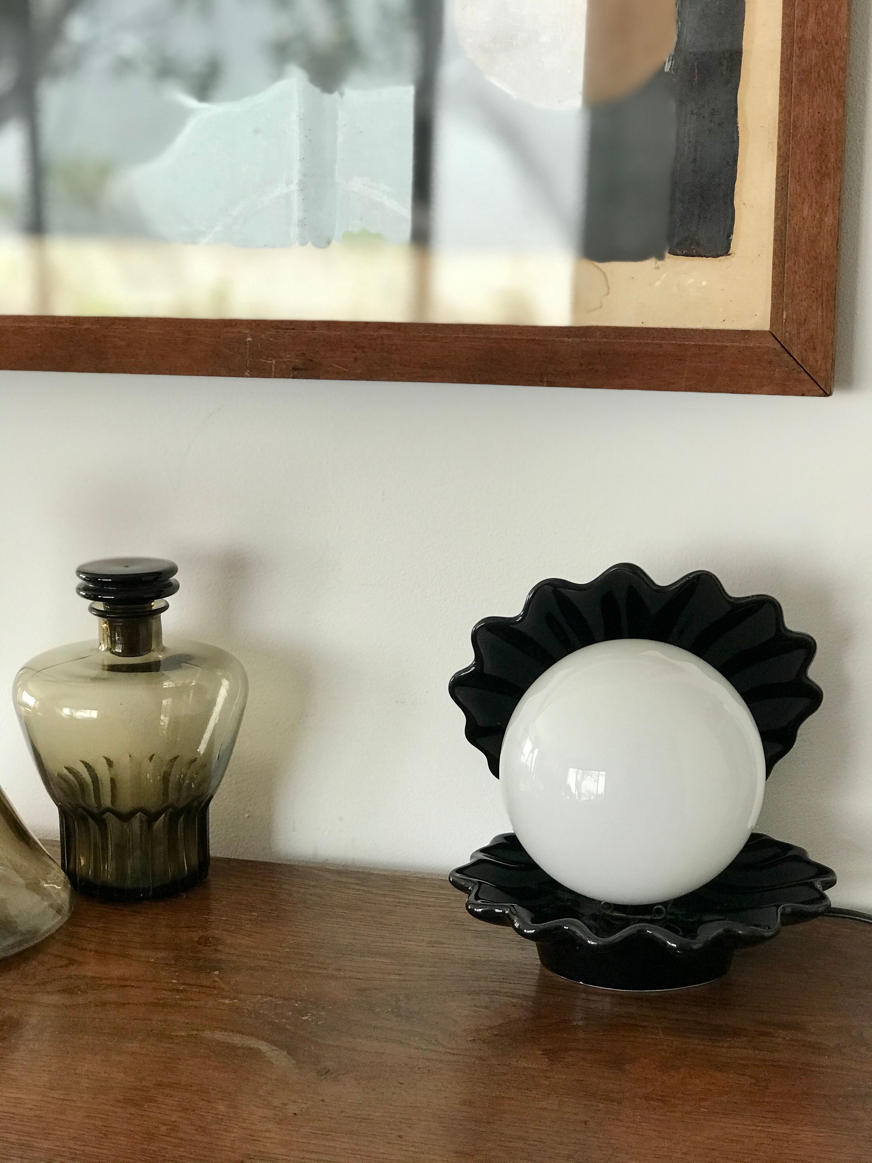 Vintage seashell lamp