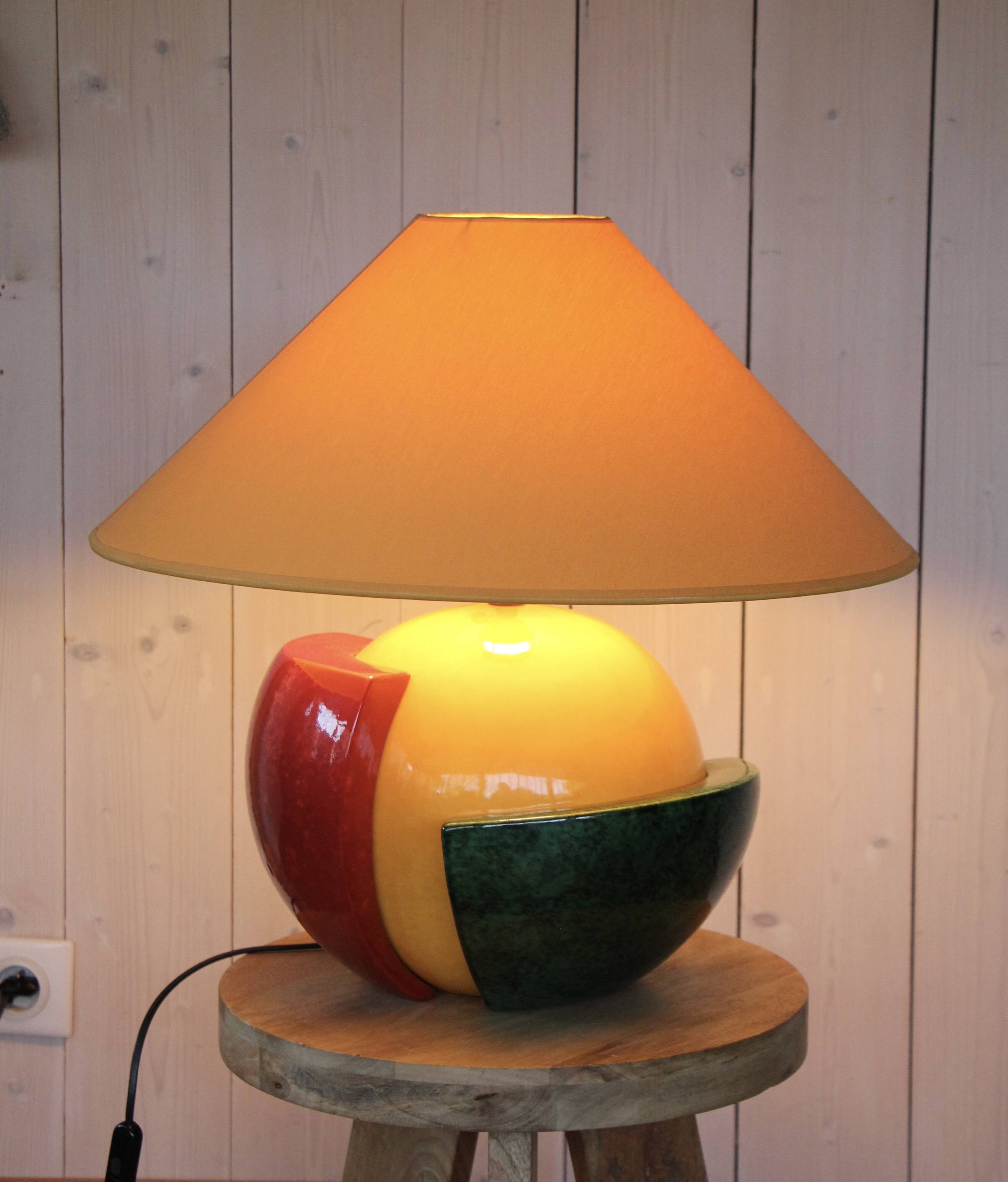 Lampe en céramique "Laurence" de François Chatain pour Roche Bobois