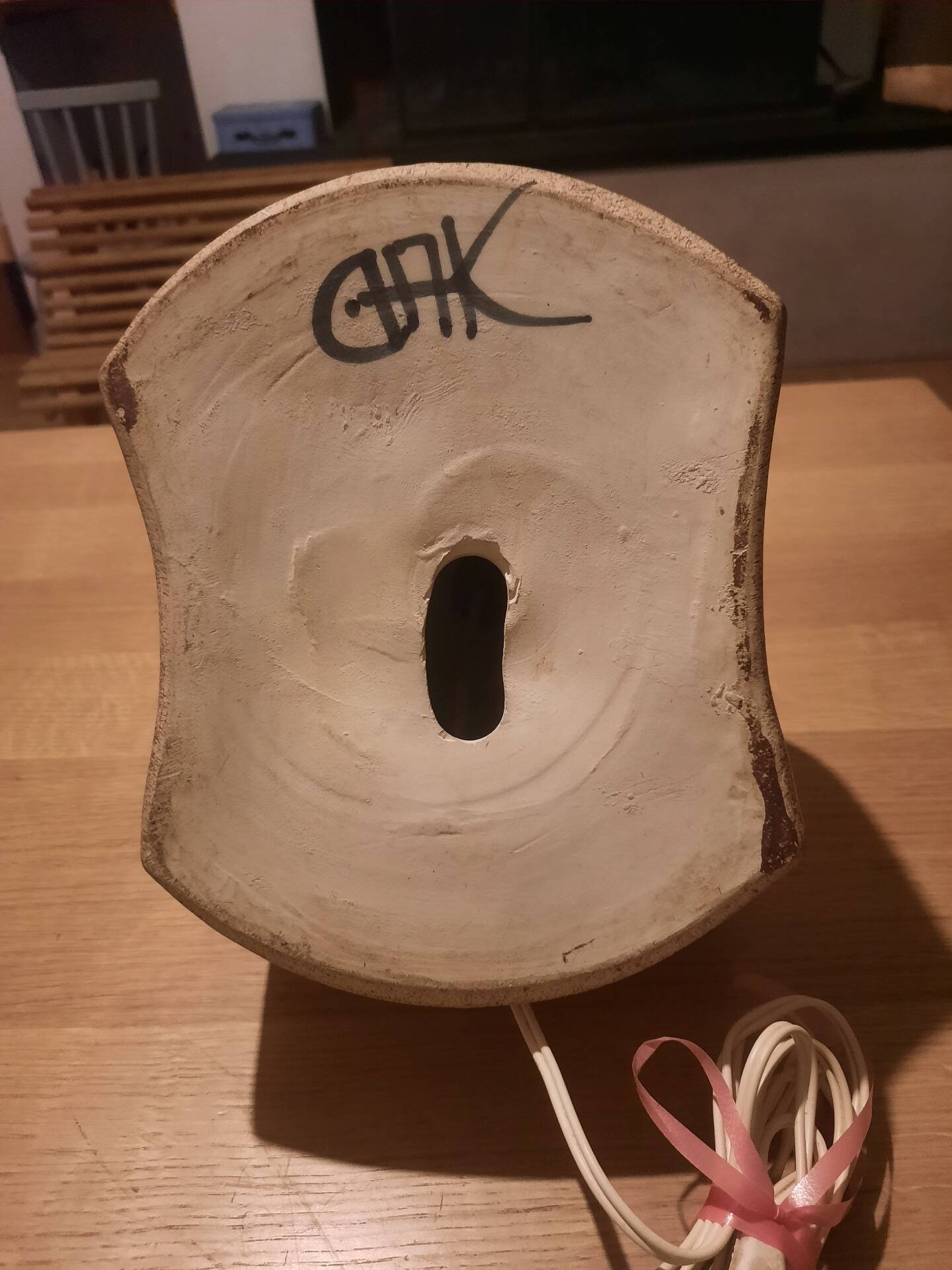 1970s ceramic lamp base