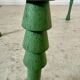 Old bean coffee table free form glass top Italian design 80s vintage
