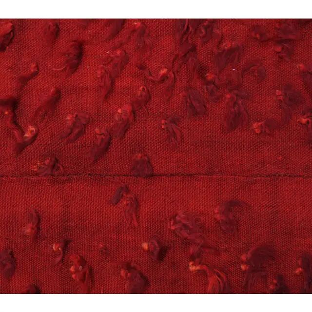 Vintage Turkish Hand-Knotted Wool Cotton Red Kilim Runner Rug 72x256