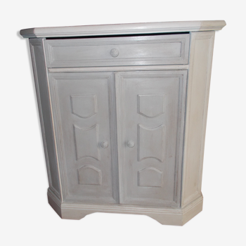 Buffet patine gris et beige