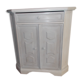 Small buffet patine grey and beige