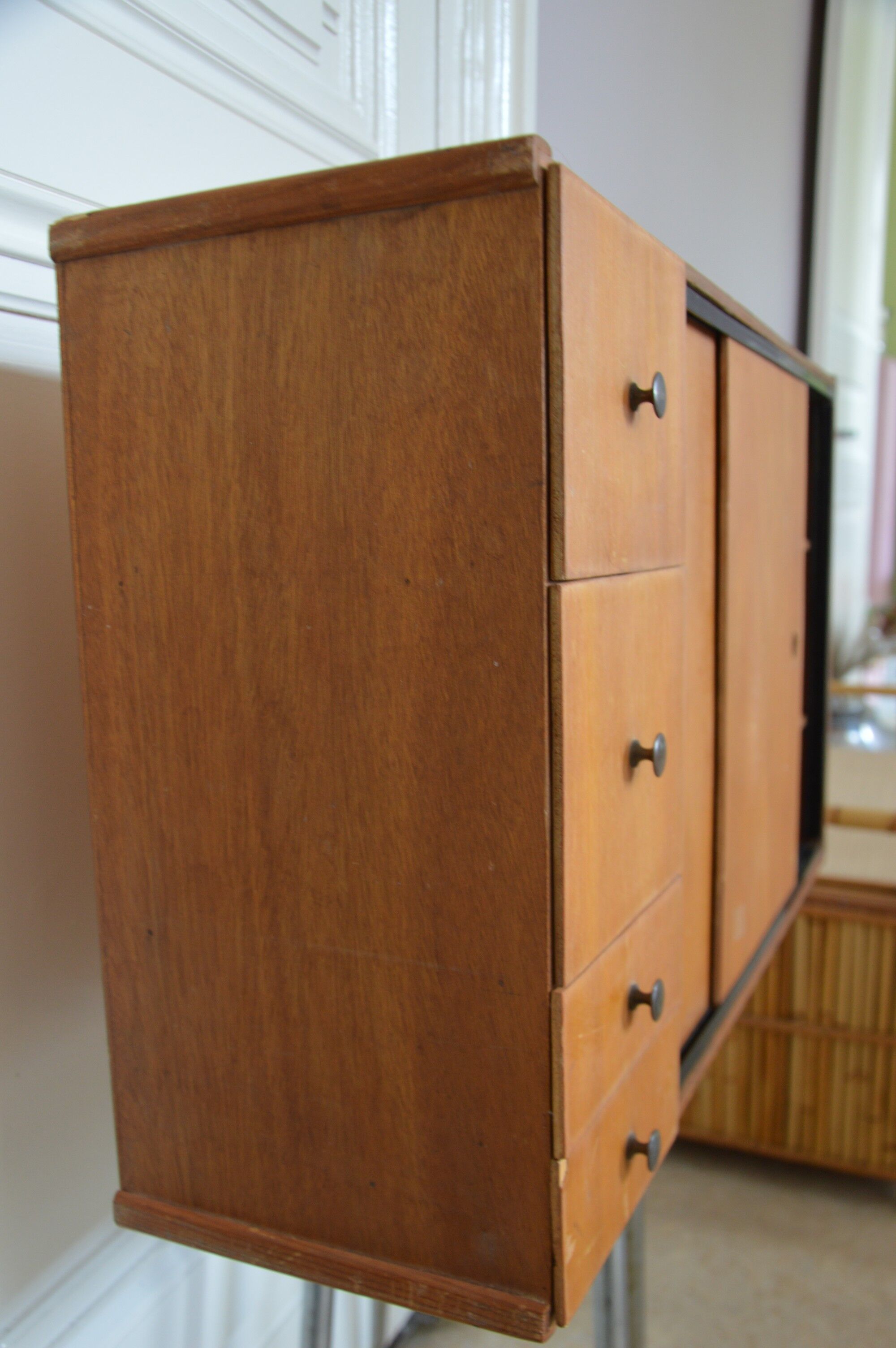 Wall cabinet with drawers 1950 s