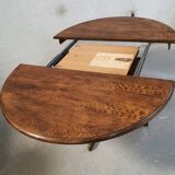 Table ronde extensible baumann en chêne par casala