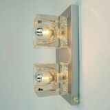 no. 2 of 2 mid century peill & putzler SCONCE with 2 glass cubes 60s/70s