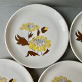 Set of 5 plates Sovirel France 70s