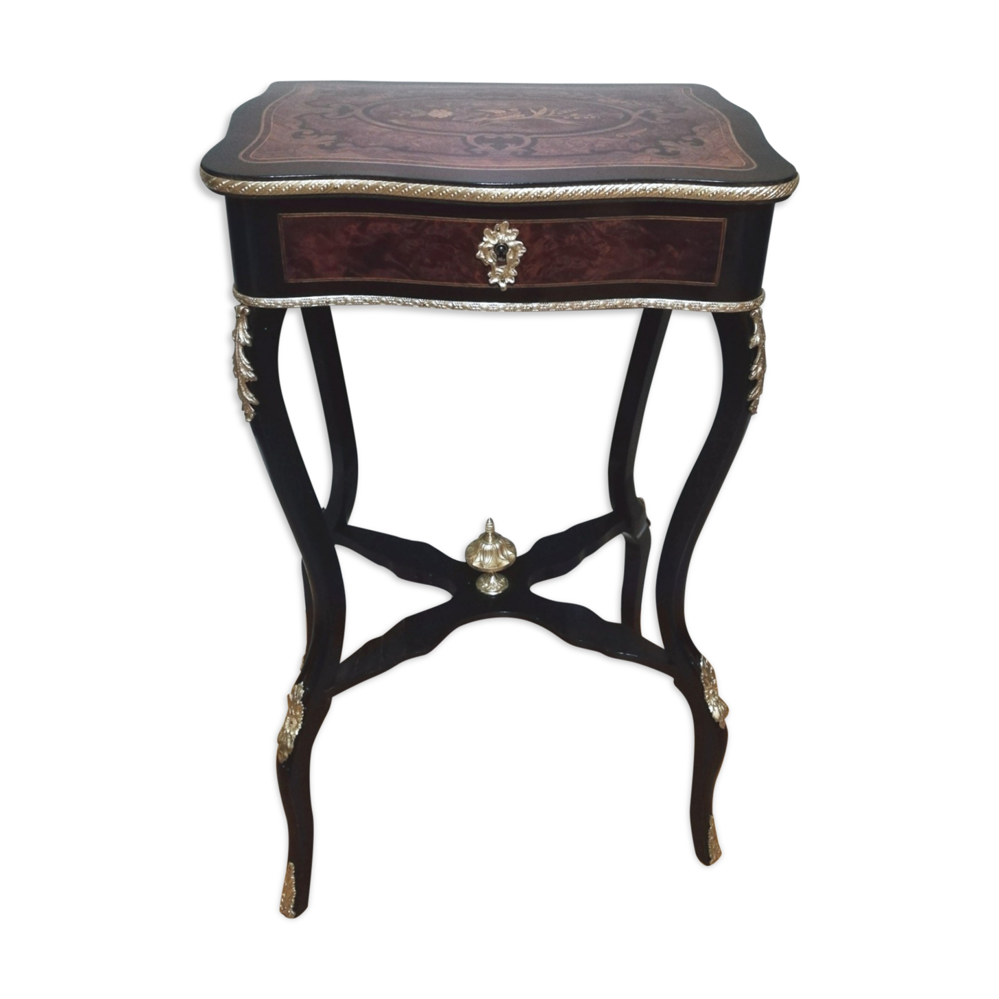 Dressing table in marquetry style Napoleon III