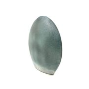 Mid-century modern blue ceramic solifleur vase, France 1970