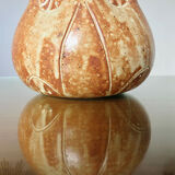 “hibou” stoneware pot cover from the 50s and 60s
