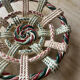 Hand-painted woven ceramic plate