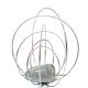 Barnaba Silver Color Table Lamp by Angelo Brotto for Fase. Italy, 1970s.