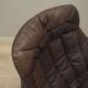 Leather swivel armchair, Danish design, 1960s, designer: H.W. Klein, manufa