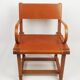 Leather armchair by Jacques Adnet