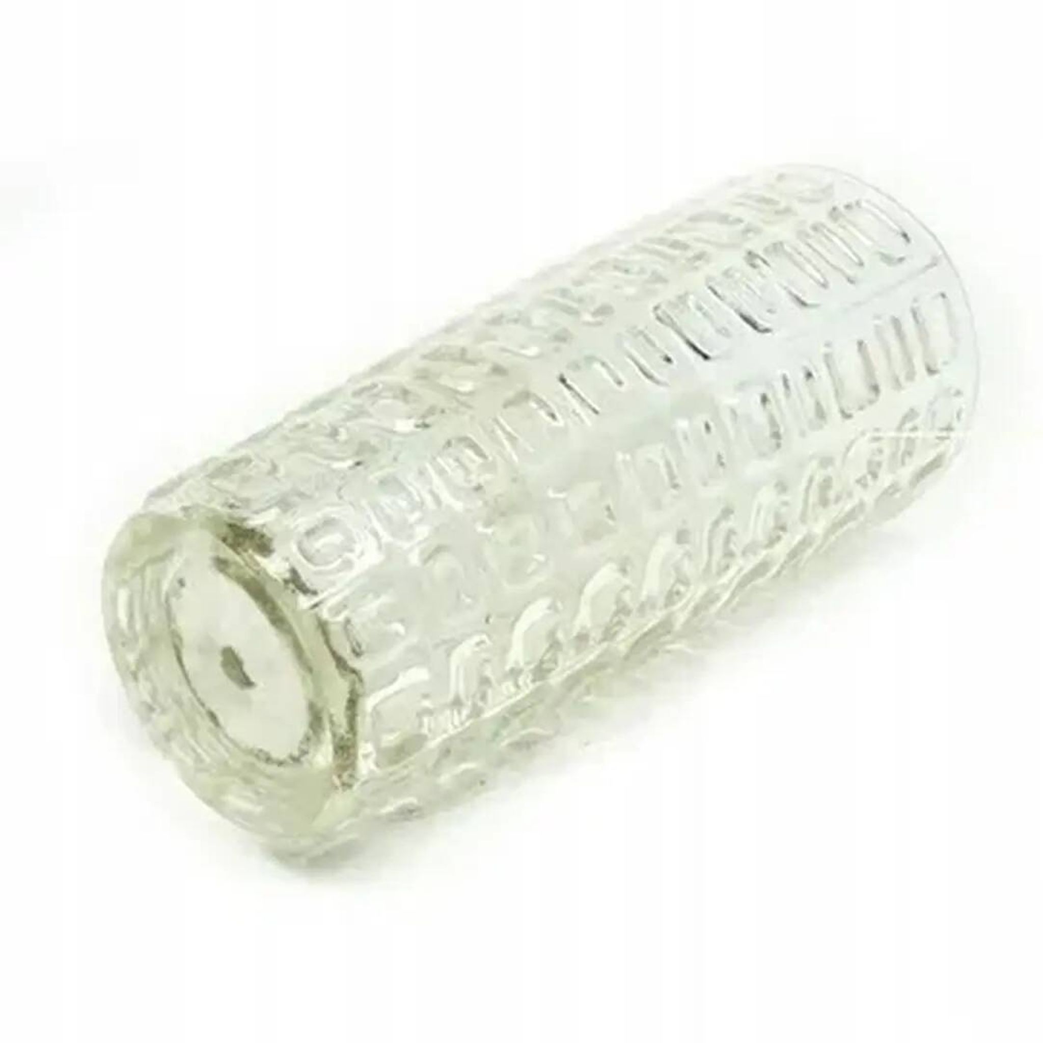 Vulkany vase, mid-century modern, olive soda glass, designed by J.S. Drost, Poland, 1970s