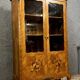 Louis XV style bookcase in precious wood marquetry circa 1900