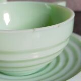 Four Art-Deco opaline cups