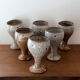Set of 6 ceramic glasses Roger jacques Grès du Puisaye