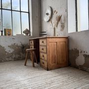 Bureau pin meuble atelier 1950