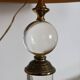 Hollywood Regency lamp in acrylic and brass 1970s design modernariato