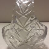 Centre de table panier en cristal
