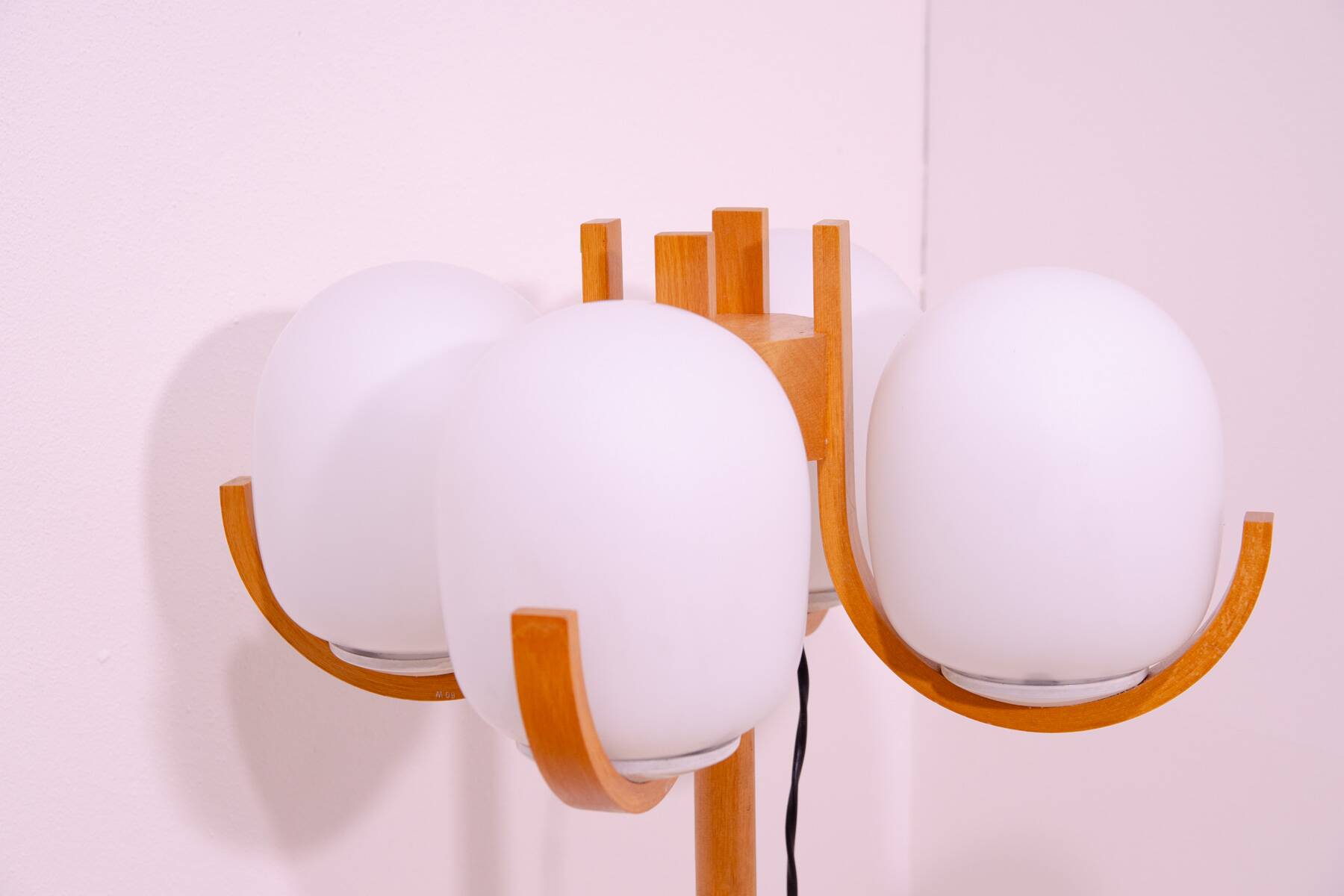 Lampadaire d'hôtel de l'ère atomique, Tchécoslovaquie, années 1970