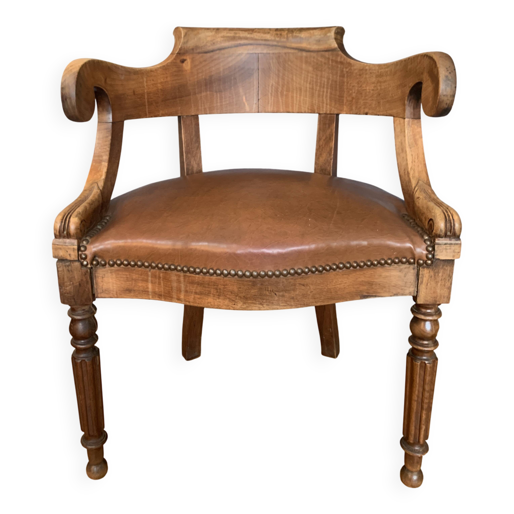Mahogany office chair