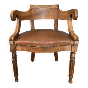 Fauteuil de bureau en - acajou