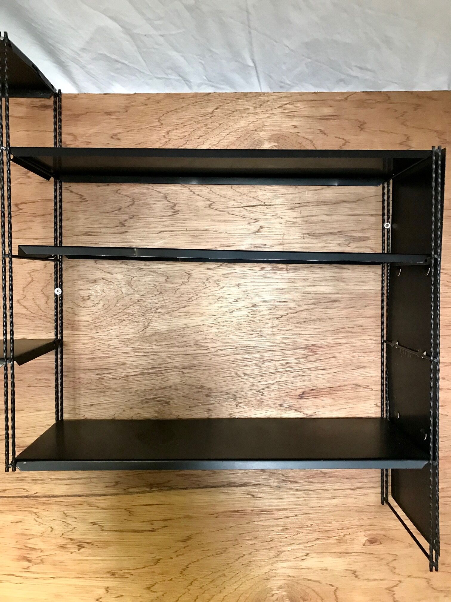 1950s wired wall string shelf