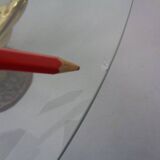 French Swan Coffee Table in Brass and Glass, 1960s