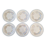 Coalport Manufactory, England - April Pattern - Set of 6 Small Dinner Plates - Porcelain