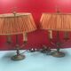 Pair of Bouillote lamp, lampshade to restore H 35 cm