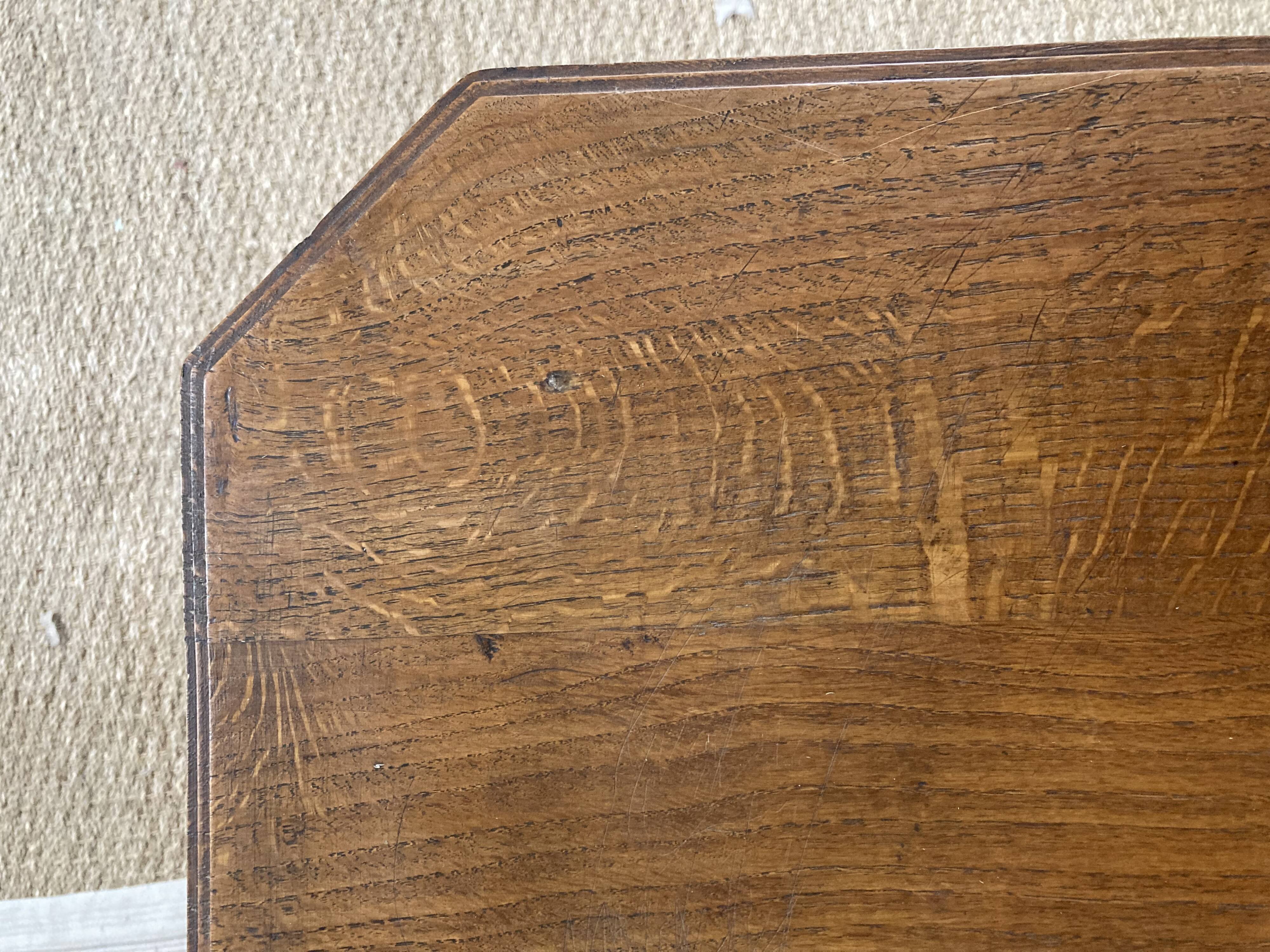 Art Deco wooden side table / end of vintage sofa or pedestal table