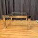 Table basse en chrome et en verre, Italie, années 1960