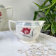 Vintage tea set in Sarreguemines flowered earthenware, "Troyes" model