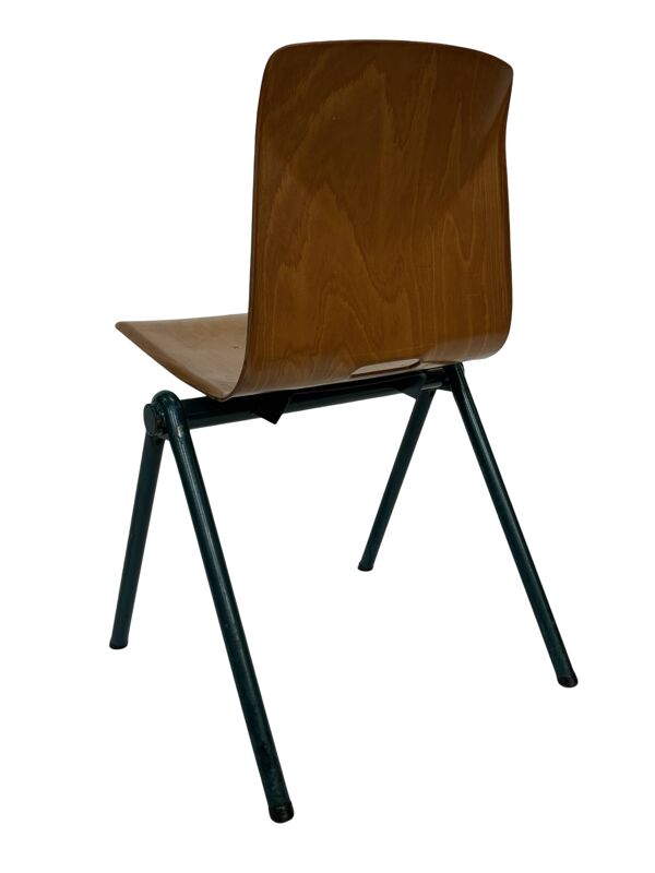 Chaise de salle à manger vintage industrielle Pagwood de Woodmar Design des années 70