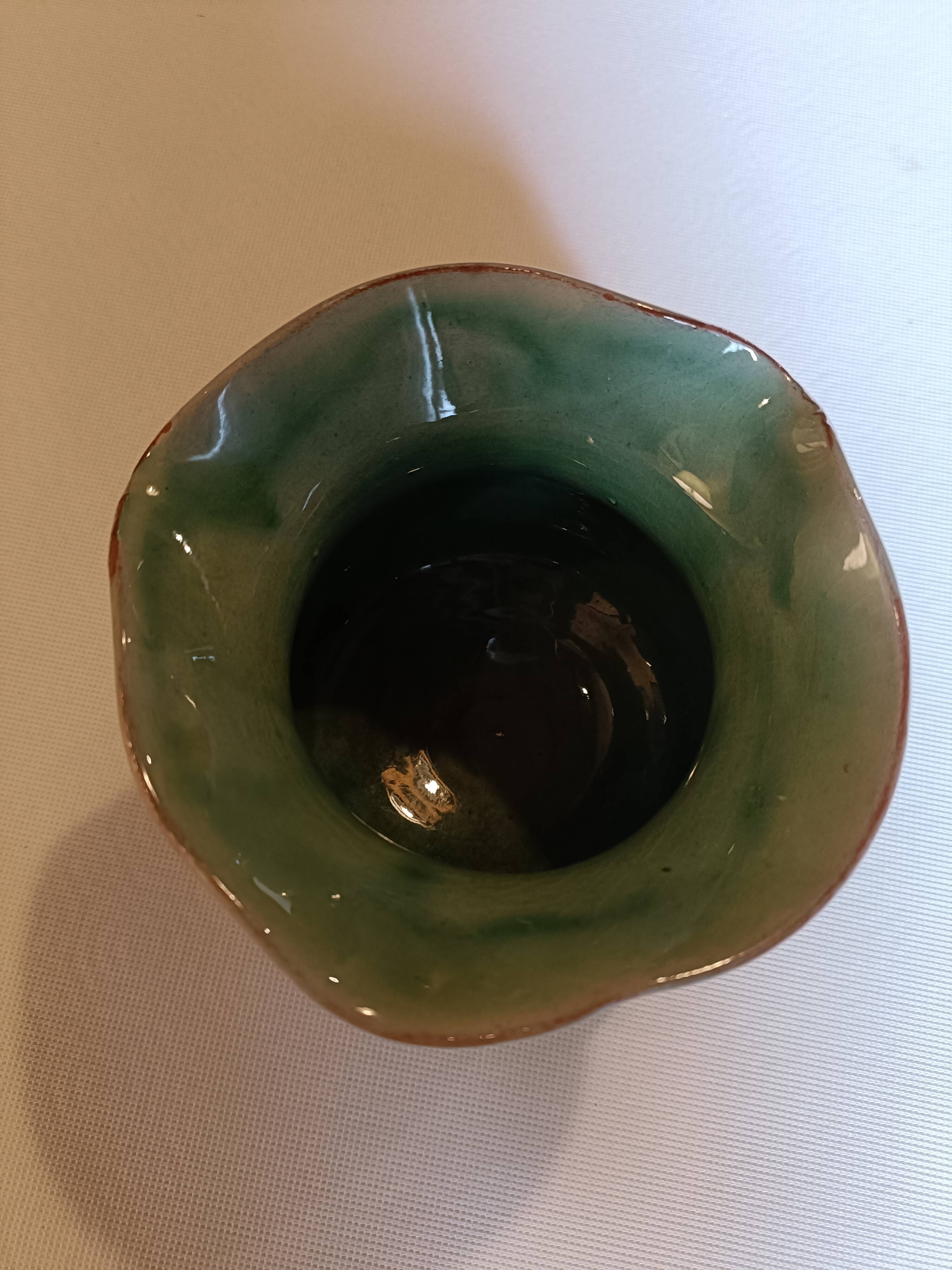 Aulps pottery trinket tray, Haute-Savoie