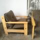 Paire de fauteuils vintage en bois