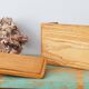Handcrafted wooden box in art deco style, vintage