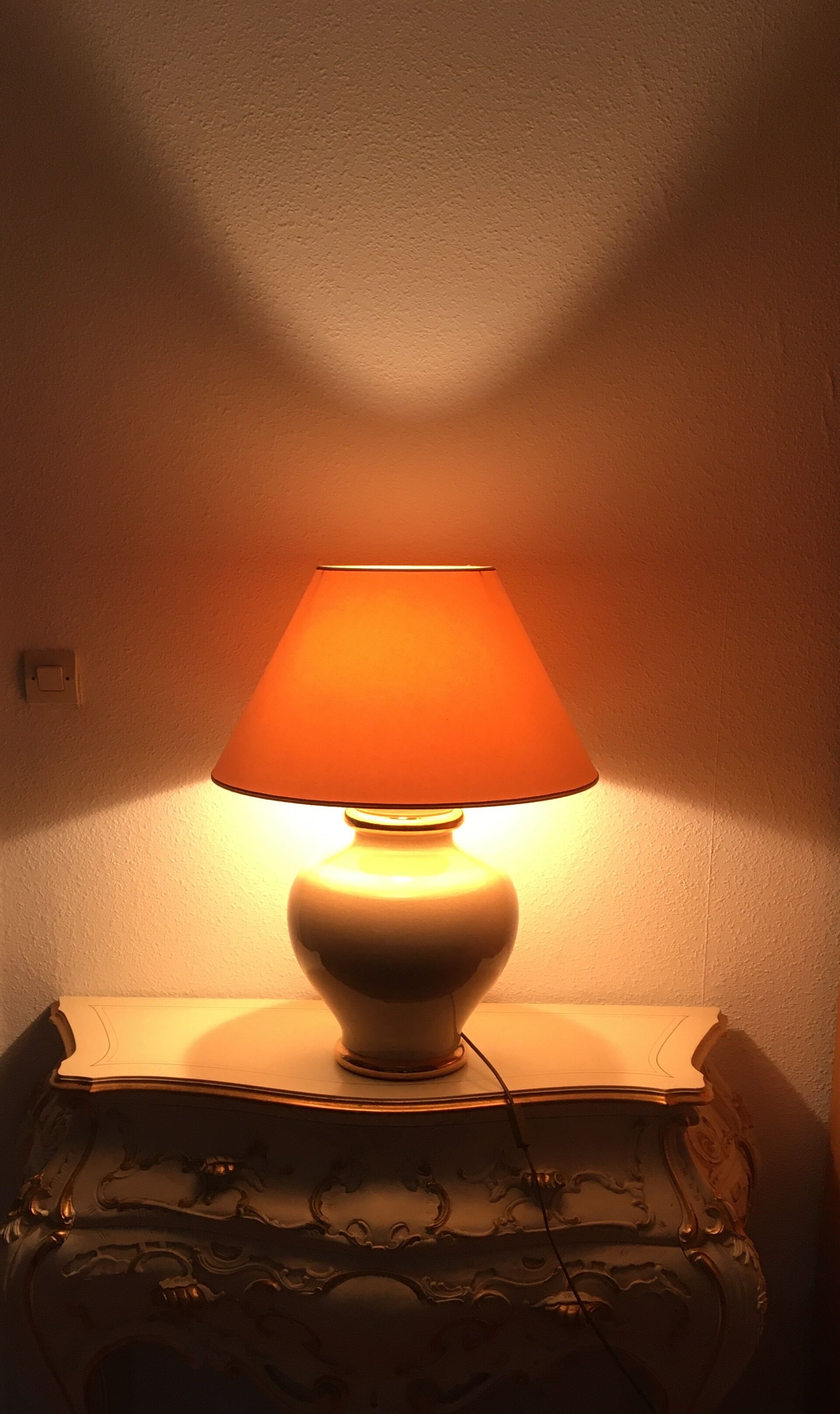 Salon lamp Le Dauphin Panama ivory