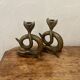 Pair of bronze candlesticks from the late 1950s