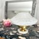 Art Deco lamp with a Clichy glass saucer